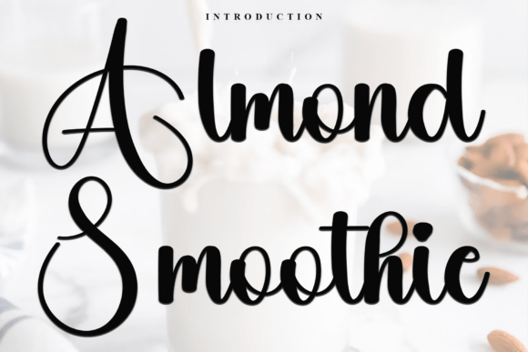 Almond Smoothie Font for Business