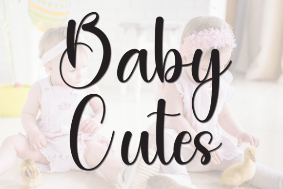 Baby Cutes Font: Elegant Script for Editorial Design