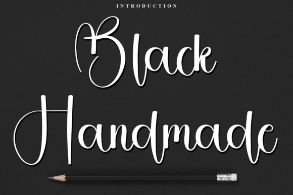 Black Handmade: Elegant Script for Creative Brands