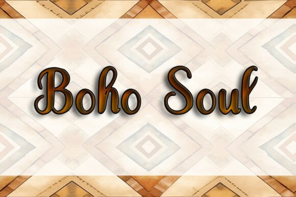 Boho Soul: A Creative Font for Campaigns