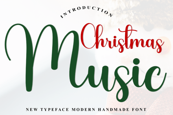 Christmas Music Font for Holiday Design