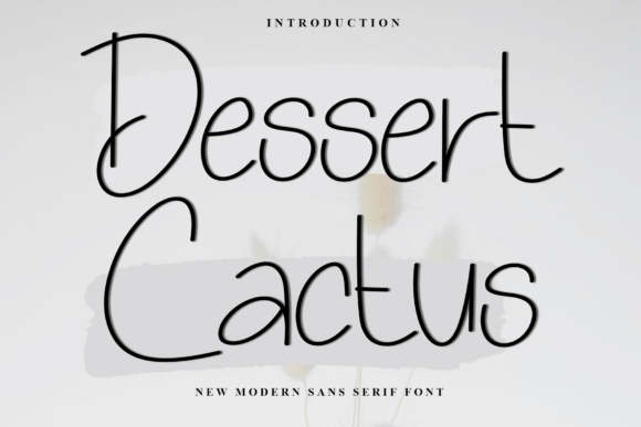 Dessert Cactus Font for Creative Projects