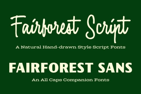 Fairforest Duo: A Hand-Drawn Font for Creative Projects