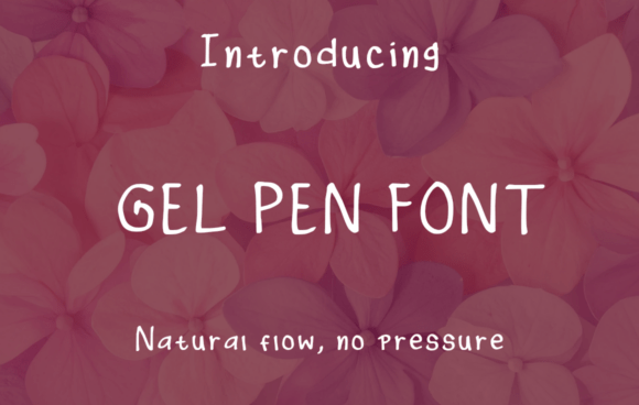 Gel Pen Font for Web Design