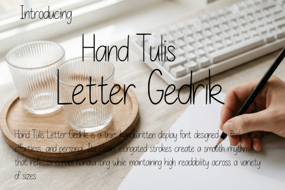 Hand Tulis Letter Gedrik Font