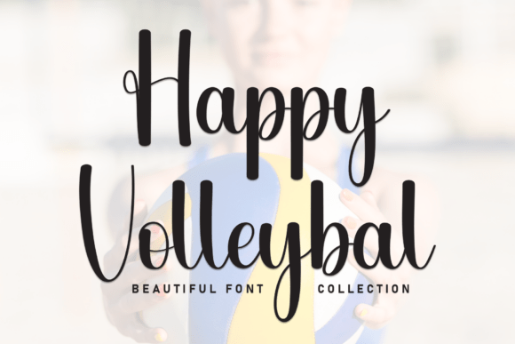 Happy Volleybal Font for Creative Marketing