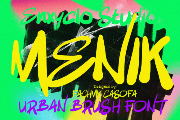 Menik: A Bold Urban Brush Font