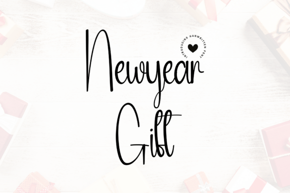 Newyear Gift Font: A Handwritten Touch
