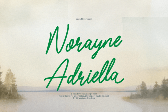 Norayne Adriella: A Handwritten Font for Creative Makers