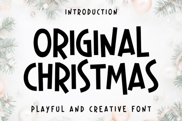 Original Christmas Font for Web Design