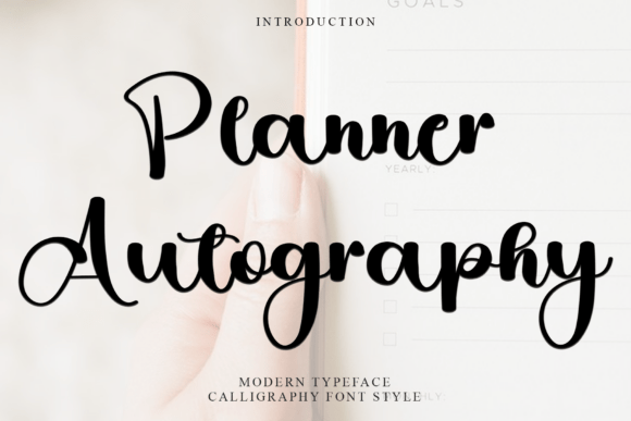 Planner Autography: A Font for Creative Campaigns