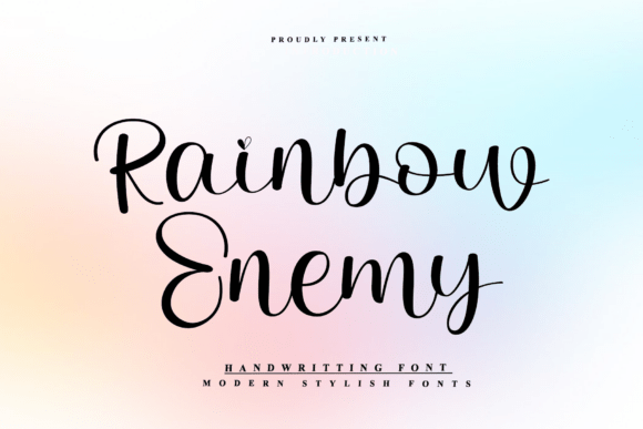 Rainbow Enemy Font: Bold and Expressive