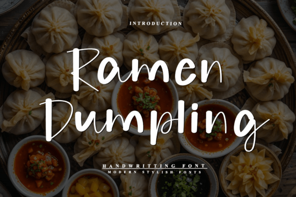 Ramen Dumpling Font: A Handwritten Touch