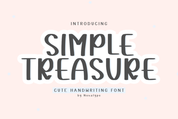 Simple Treasure Font for Handmade Creations