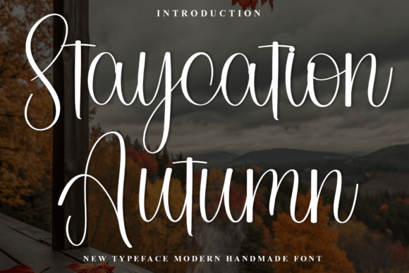 Staycation Autumn Font for Creative Marketing
