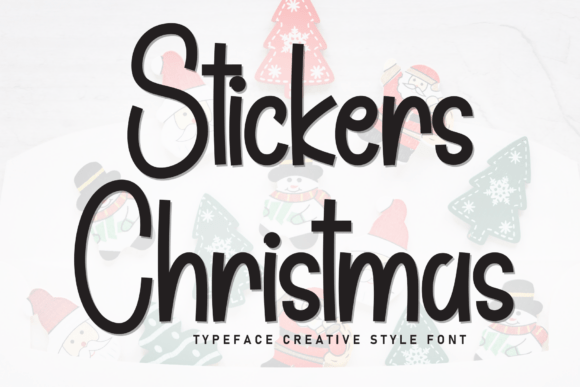 Stickers Christmas Font