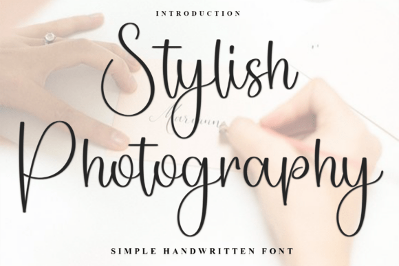 Stylish Photography: A Font for Creative Projects